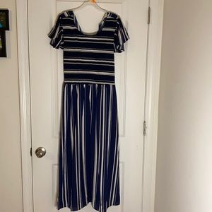 Altr’d State Navy and Cream Dress